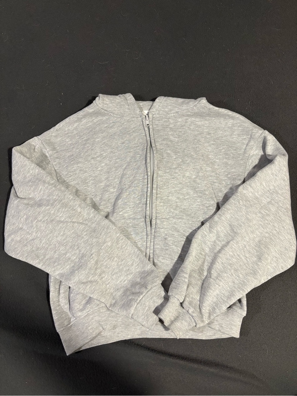 Light Gray Women’s Zip Hoodie Sweater